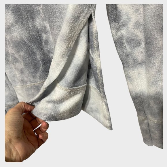 Soulcycle Small Grey Tie Dye Detail Long Sleeve Crew Neck Graphic Sweatshirt - Picture 4 of 6